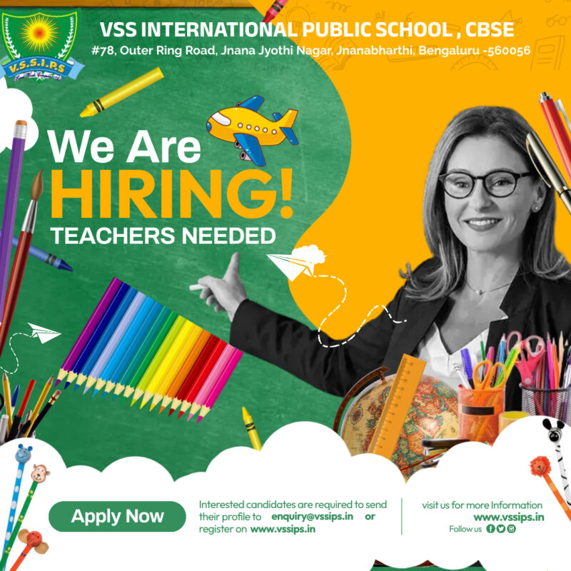 School Hiring Teachers Ad Post Template - Made with PosterMyWall